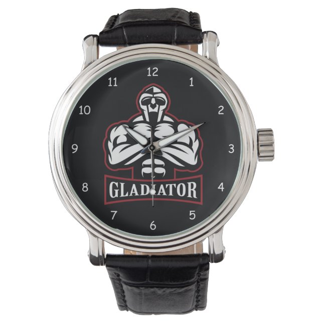 Gladiator Silhouette Armbanduhr (Vorderseite)