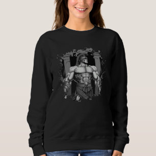 Gladiator Sparta Fitnessstudio Griechischer Kämpfe Sweatshirt