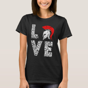 Gladiator Spartan Sparta Soldier Warrior Helmet T-Shirt