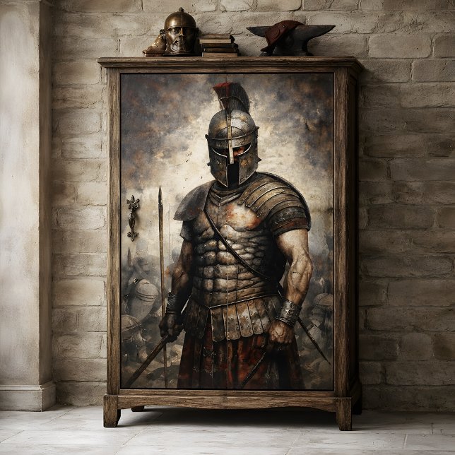 Gladiator Warrior Decoupage Seidenpapier (Gladiator Warrior Decoupage Tissue Paper)