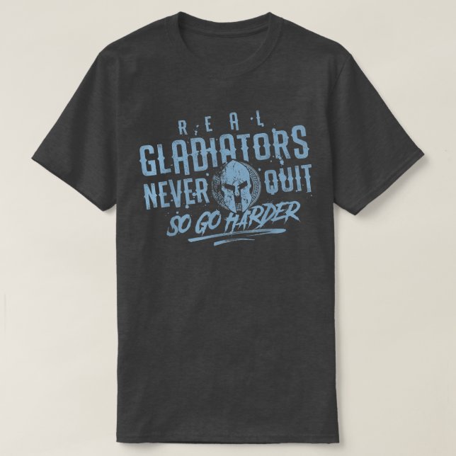 Gladiator Workout Motivation Gym Fitness Mixed Mar T-Shirt (Design vorne)