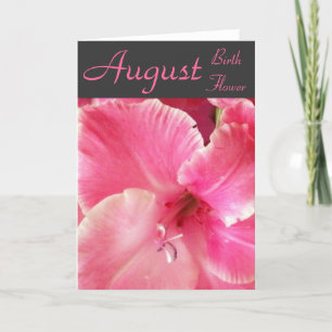 Gladiola Anmerkungs-Karte Karte