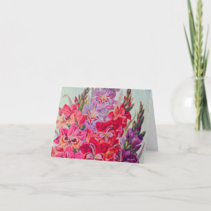 Gladiolas in Bloom Karte
