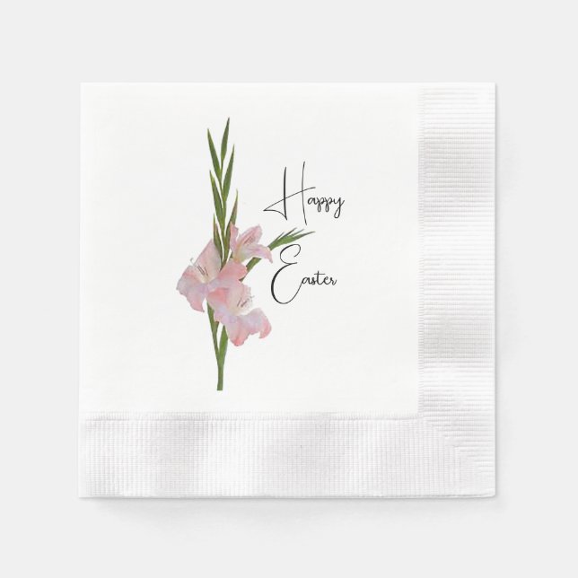 "Gladioli Blume" Paper Napkin Serviette (Vorderseite)