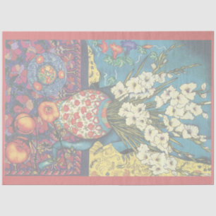 Gladioli mit Kimono Seidenpapier