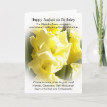Gladiolus August Birthday