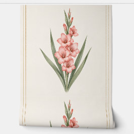 Gladiolus Botanische Tapete, August-Geburtstag Tapete