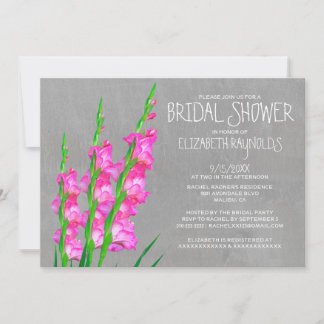 Gladiolus-Bridal-Dusche Einladungen