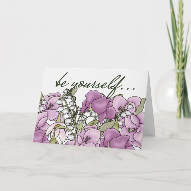 Gladiolus für Courage Karte (Vorderseite)