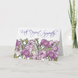 Gladiolus Sympathy Card Karte