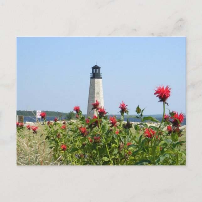 Gladstone, Michigan-Leuchtturm Postkarte (Vorderseite)