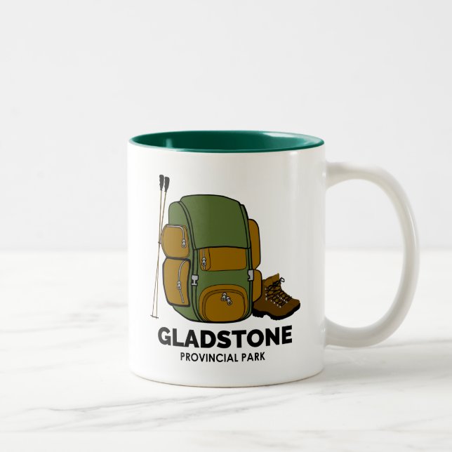 Gladstone Provincial Park Backpack Zweifarbige Tasse (Rechts)