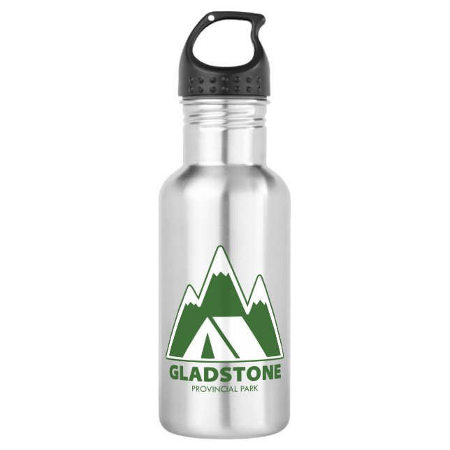 Gladstone Provincial Park Berge Camping Edelstahlflasche (Vorderseite)