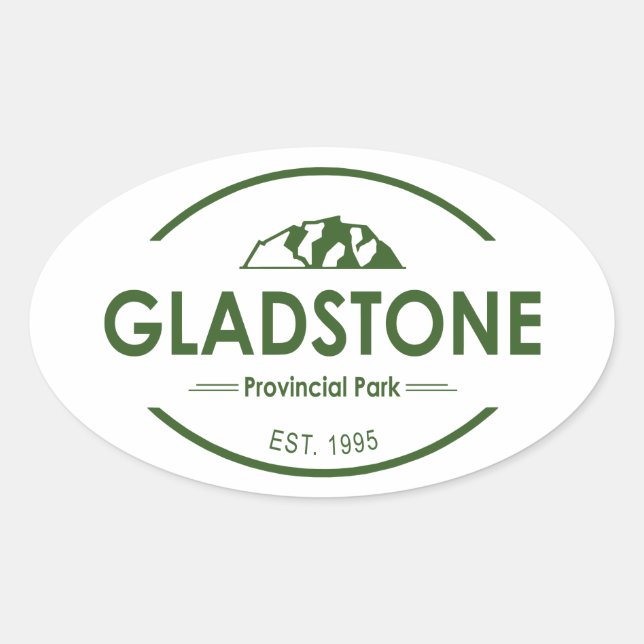 Gladstone Provinzpark Ovaler Aufkleber (Vorderseite)