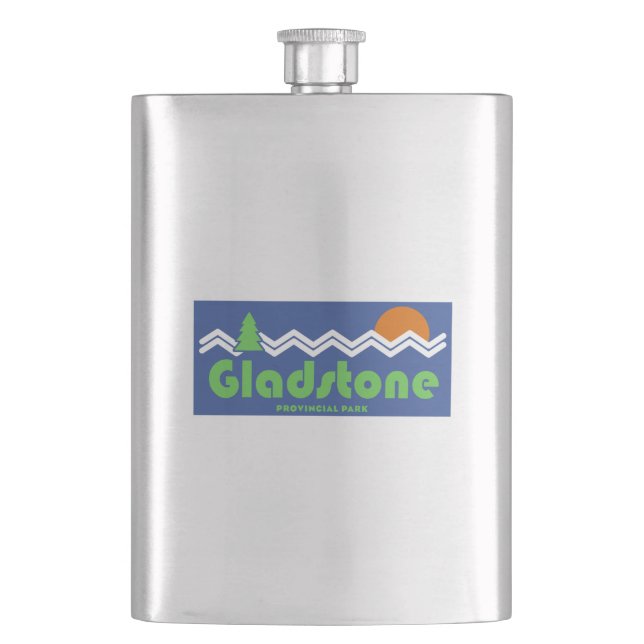 Gladstone Provinzpark Retro Flachmann (Vorderseite)