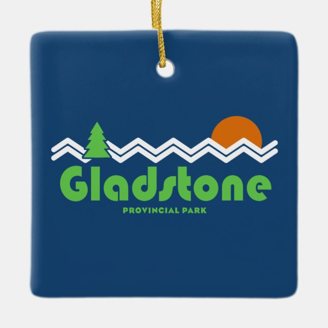 Gladstone Provinzpark Retro Keramikornament (Vorderseite)