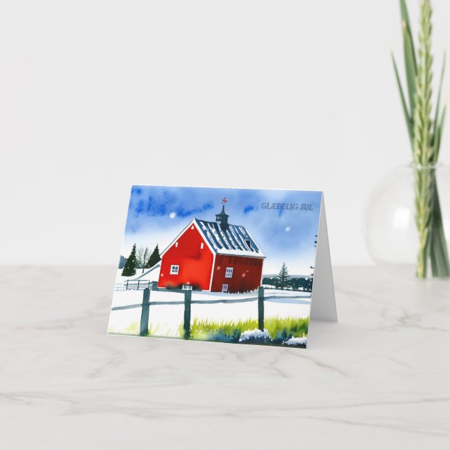 Glædelig jul., Dänisch Karte (Vorderseite)