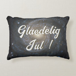 Glædelig Jul | Frohe Weihnachten auf Dänisch Dekokissen