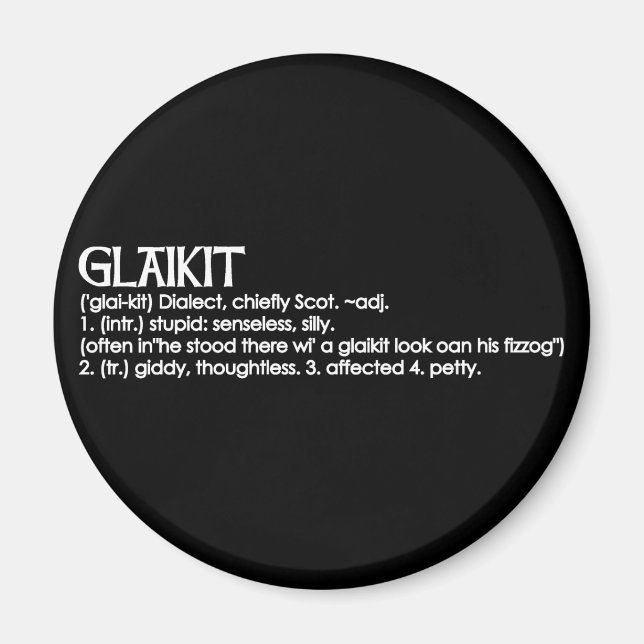 Glaikit Magnet (Vorne)