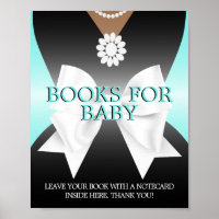 Glam Aqua Tiffany Babydusche Bücher für Babysignat