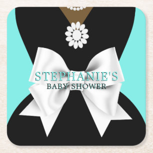 Glam Aquamarine ethnische Extravagante Tiffany The Rechteckiger Pappuntersetzer