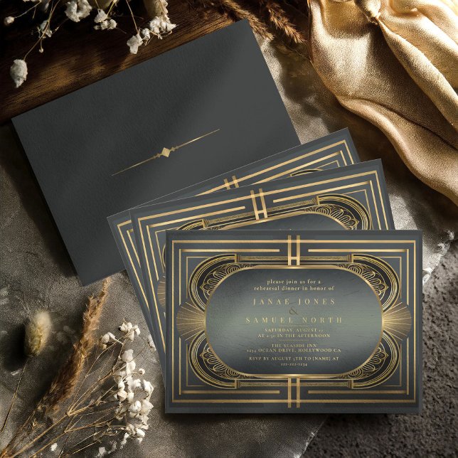 Glam Art Deco Hochzeit Probe Dinner ID1033 (Von Creator hochgeladen)