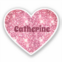 Glam Ästhetik Girly Pink Glitzer Herzname