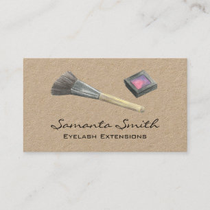 Glam Beauty Makeup Artist Eyelashes & Lips Busines Visitenkarte