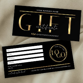 Glam Black & Gold Logo Wellness-Center Salon Gesch
