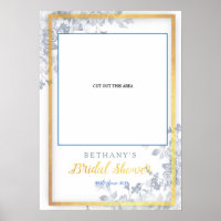 Glam Blume Gold Brautparty Cut Foto Stand