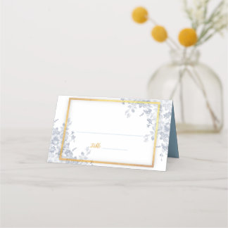 Glam Blume Gold Frame Wedding Platzkarte