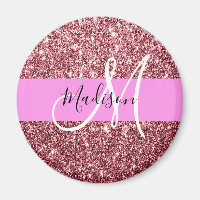 Glam Blush Pink Rose Gold Glitzer Sparklogramm