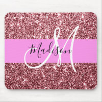 Glam Blush Pink Rose Gold Glitzer Sparklogramm