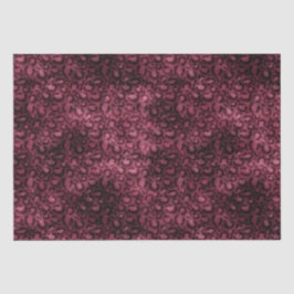 Glam Burgundy Leopard Print Seidenpapier