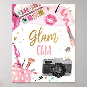 Glam Cam Spa Party Makeup Glamour Mädchen Geburtst Poster