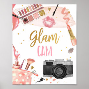 Glam Cam Wellness-Center Party Makeup Glamour Girl Poster