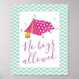 Glam Camp Wellness-Center Makeover Geburtstag Poster