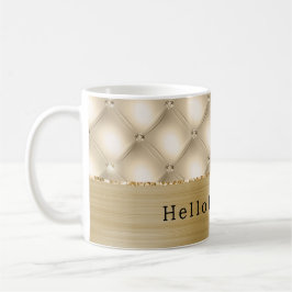 Glam Champagne Gold Glitzy Diamonds Kaffeetasse