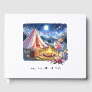 Glam Chic Camp Bride Bachelorette Weekend Gästebuch