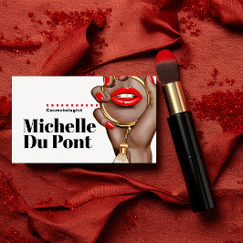 Glam Chic Cosmetologe Business Card Visitenkarte
