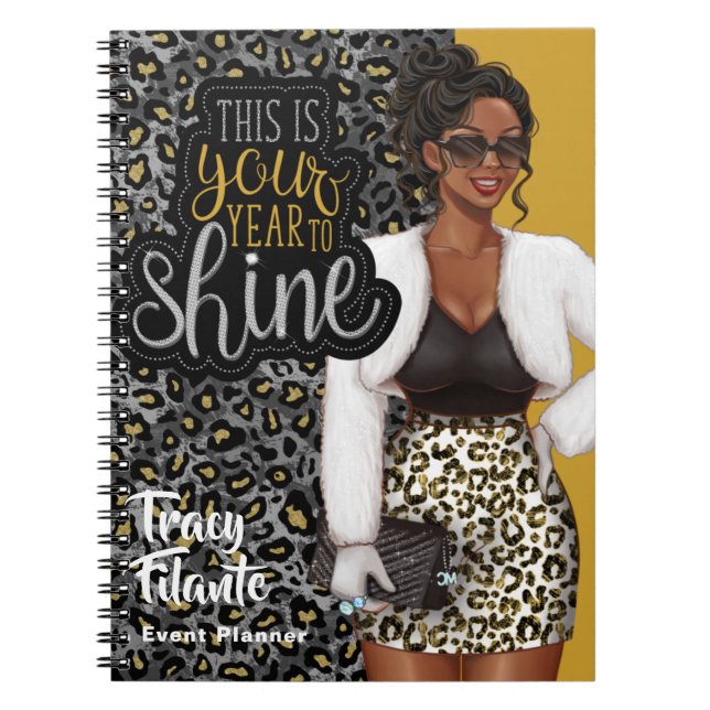 Glam Chic Fashion Boss Notebook Notizblock (Vorderseite)