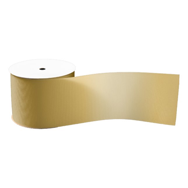 Glam Chic Yellow Gold Ribbon Weihnachten Ripsband (Spule)