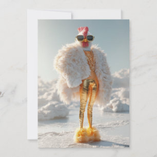 Glam Chicken on Ice Einladung