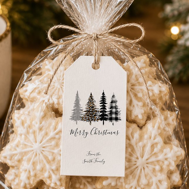 Glam Christmas Trees Geschenkanhänger (Glam Christmas Trees Gift Tags)