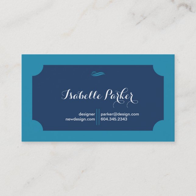 Glam Classic Business Card Visitenkarte (Vorderseite)