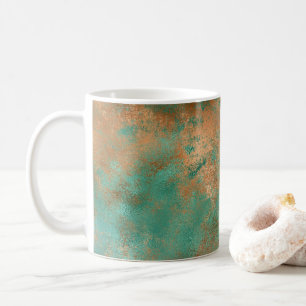 Glam Copper Aquamarin Stilvoll Kaffeetasse