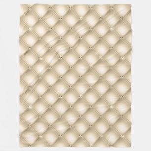 Glam Cream Champagne Diamond Glitz Wedding Fleecedecke