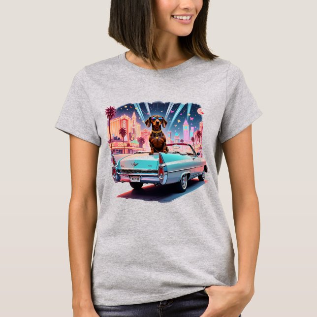 Glam Dachshund Kollektion T-Shirt (Vorderseite)