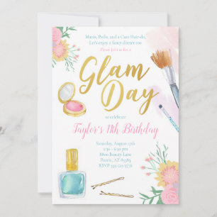 Glam Day Birthday Einladung   Mani Pedi Wellness-C