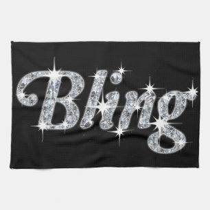 Glam-Druck mit rautendem Design von Imitaten Geschirrtuch